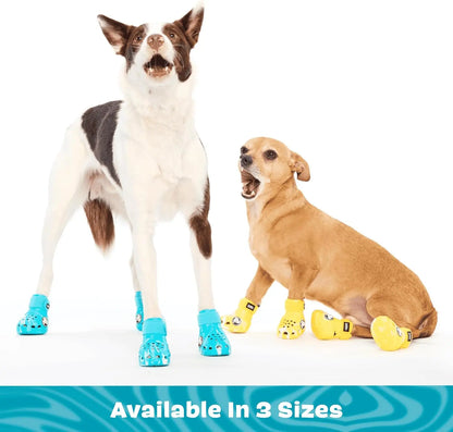 Barkbox Dog Shoes - Set of 4 | EVA Foam, Adjustable Strap, Breathable, Glow-in-the-Dark