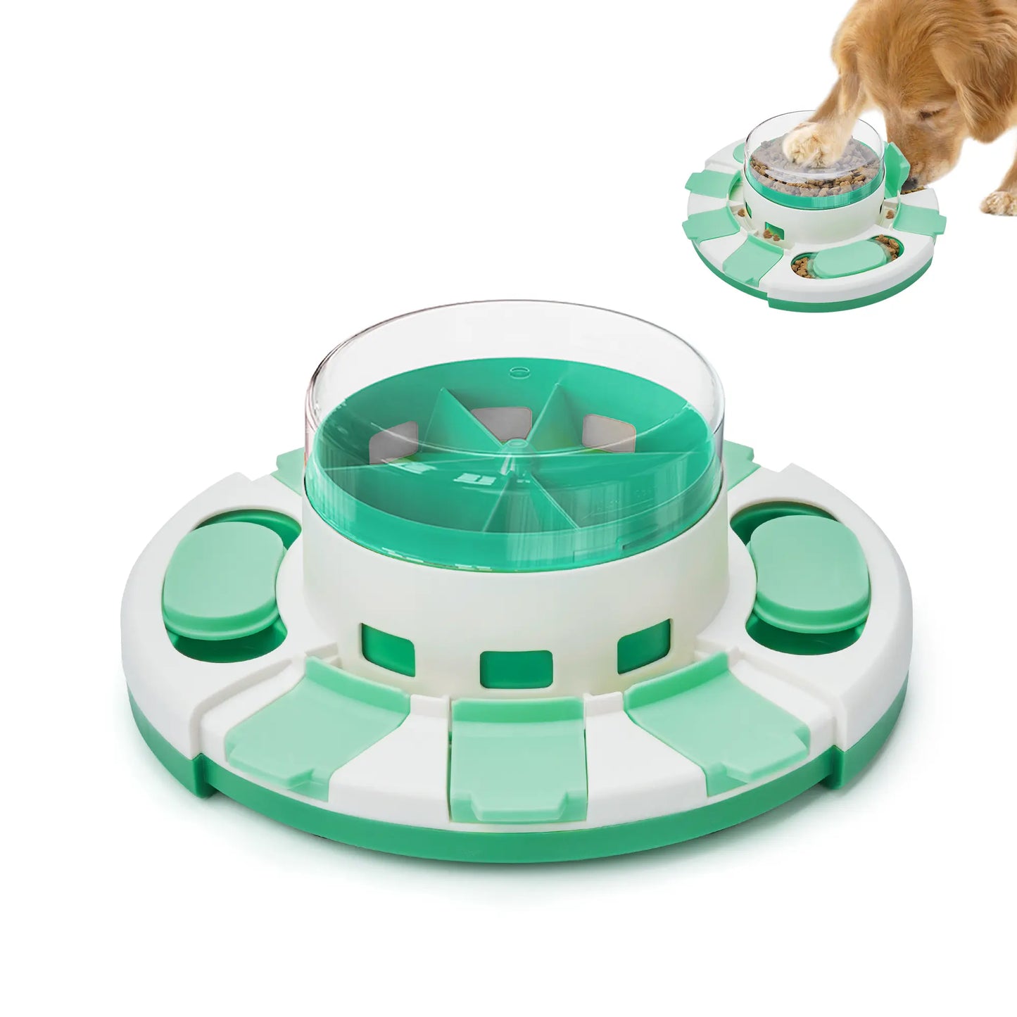 Potaroma Dog Puzzle Toy 2 Levels, Slow Feeder, Dog Food Treat Feeding Toys for IQ Training, Dog Entertainment Toys for All Breeds 4.2 Inch Height #Summervibes #Petlovers