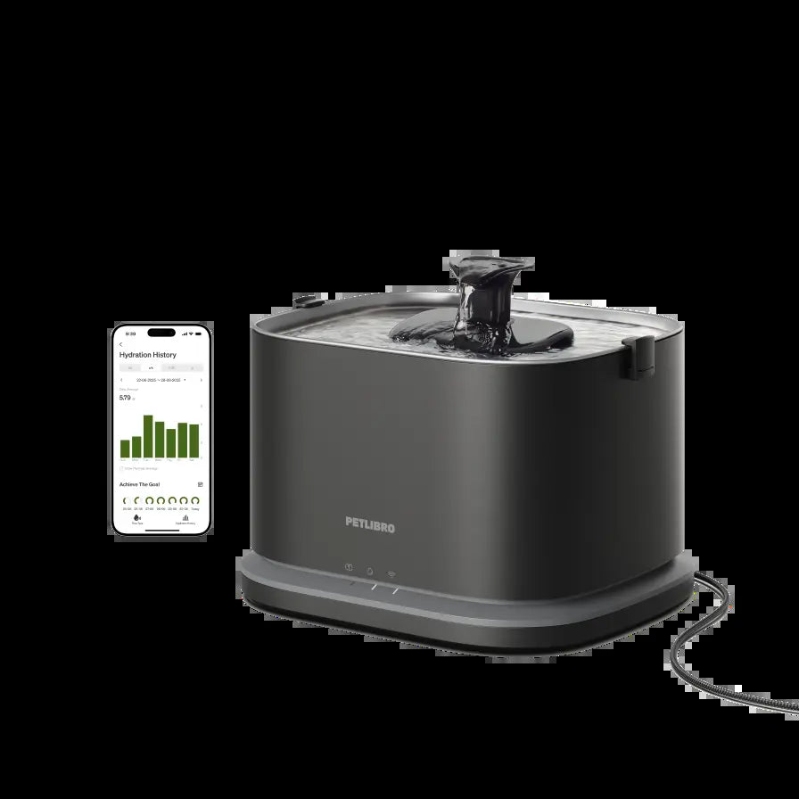PETLIBRO Dockstream 2 Cordless Cat Water Fountain with 3L Stainless Steel Tray, 5GHz Wi-Fi App Monitoring, and Automatic Dispenser