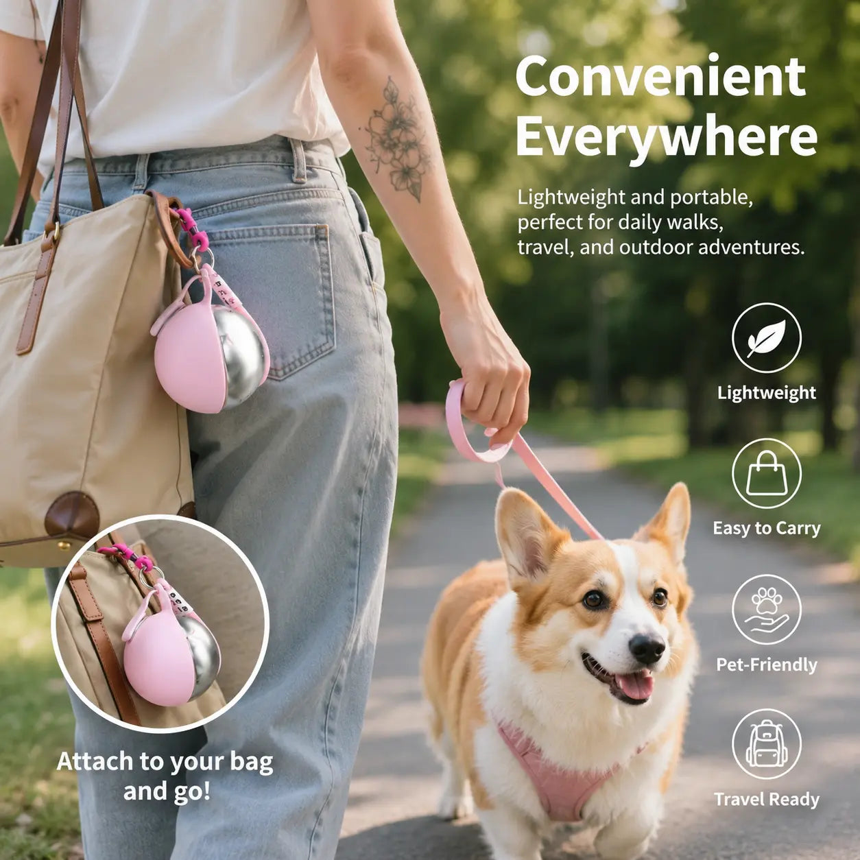 Durable & Spill-Proof Dog Water Dispenser – High-Quality, Long-Lasting Portable Bottle for All-Terrain Travel, Easy Single-Handed Operation, Guaranteed Leak-Free Performance Summerwins