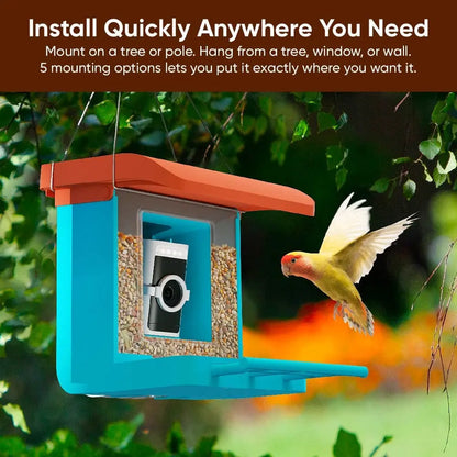 Wyze Bird Feeder with HD Camera: Live Video Monitoring and Recording of Avian Visitors