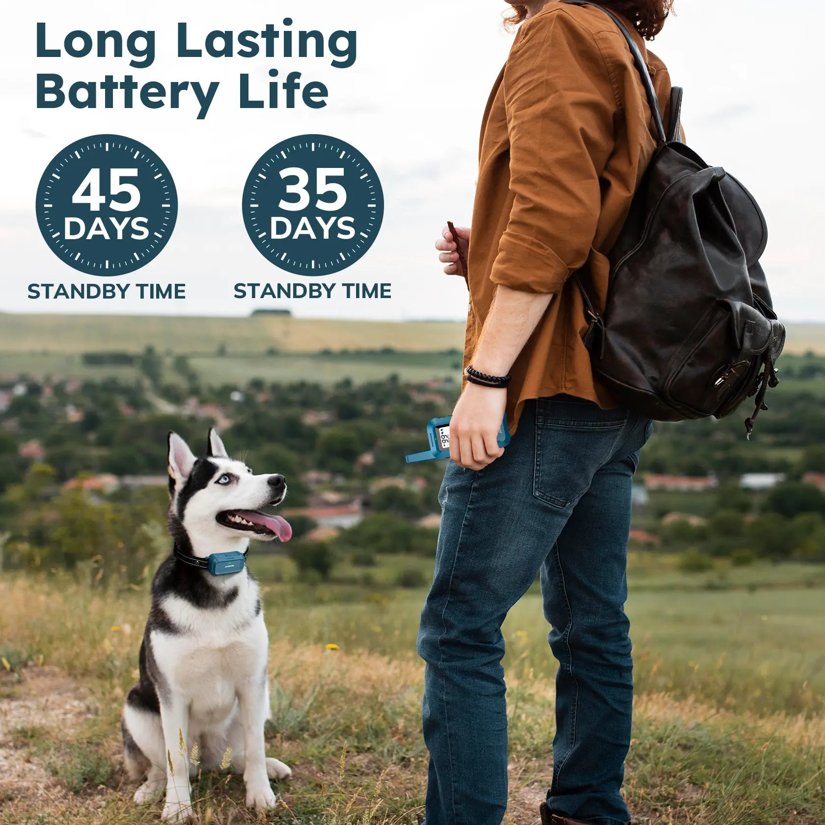Jugbow Remote Dog Collar - 4200FT Range, IPX8 Waterproof E-Collar with 4 Training Modes, Rechargeable for Outdoor Use - Model DT68
