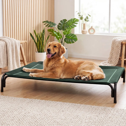 【Dealsforyoudays】 VALUXE Elevated Dog Bed for Large Dogs, Cooling Pet Cot with Breathable Mesh & Durable Frame, Easy to Clean Raised Pet Mats for Indoor & Outdoor Home Summervibes Petlovers Outdoorfun Summerwins