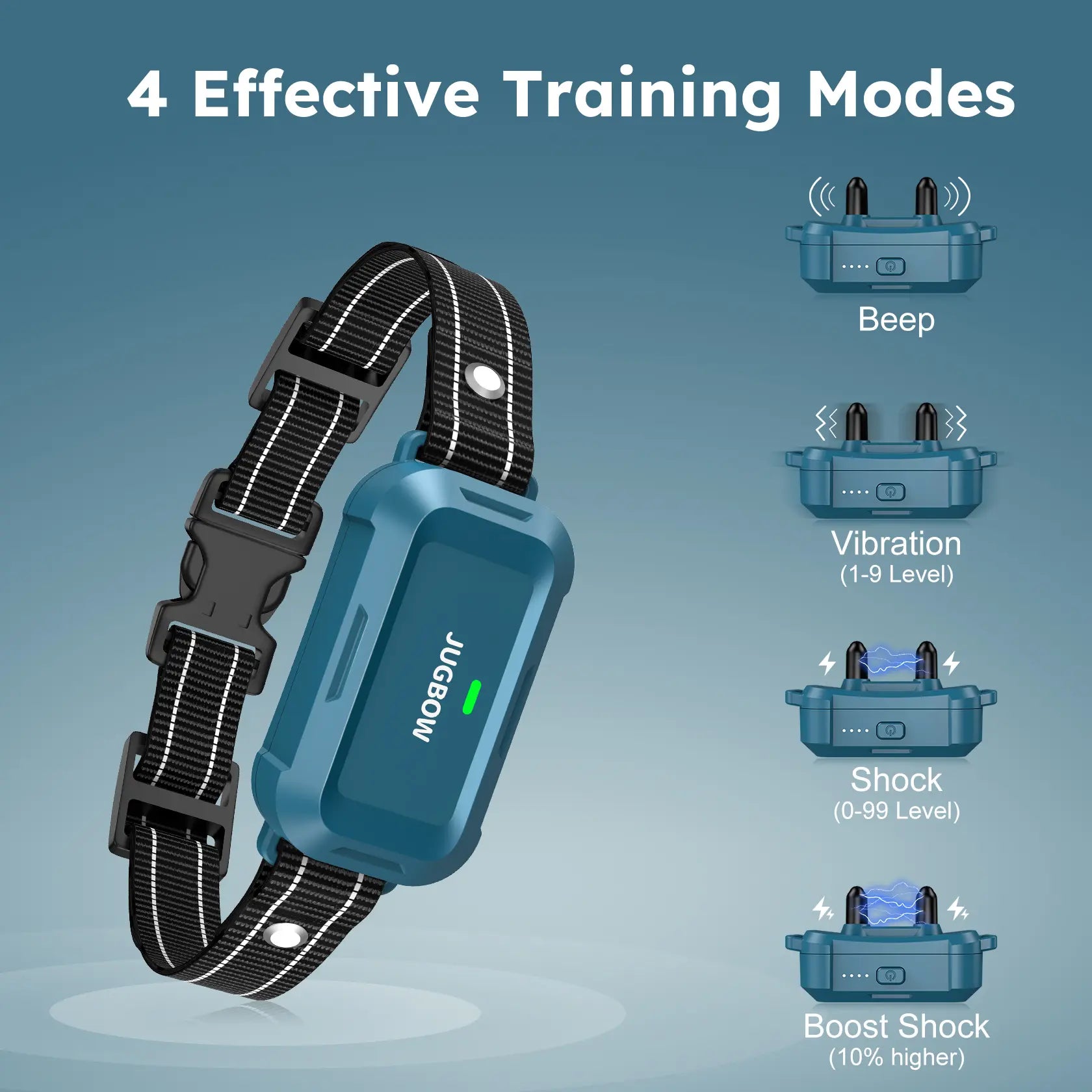 Jugbow Remote Dog Collar - 4200FT Range, IPX8 Waterproof E-Collar with 4 Training Modes, Rechargeable for Outdoor Use - Model DT68