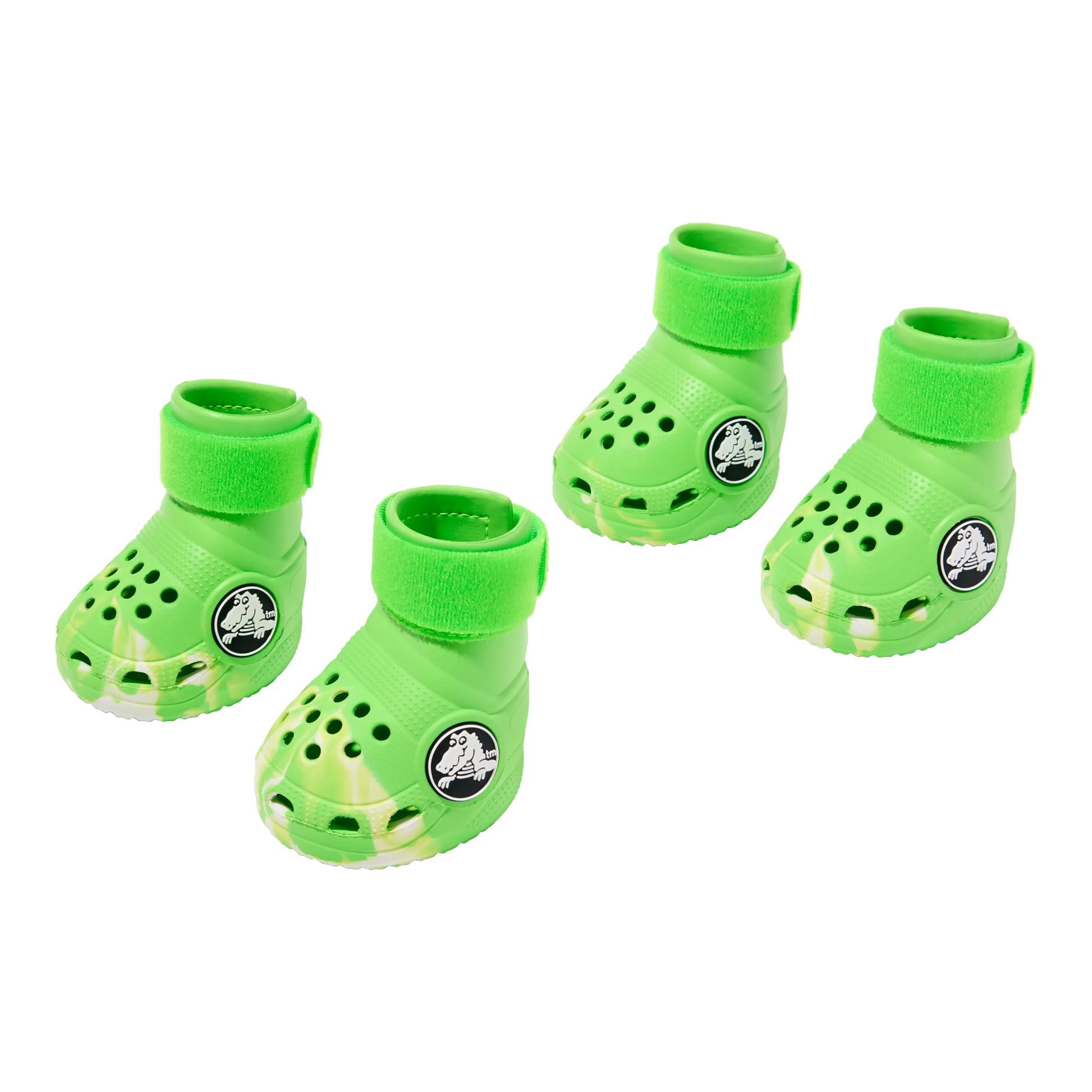 Barkbox Dog Shoes - Set of 4 | EVA Foam, Adjustable Strap, Breathable, Glow-in-the-Dark