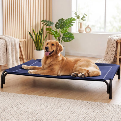 【Dealsforyoudays】 VALUXE Elevated Dog Bed for Large Dogs, Cooling Pet Cot with Breathable Mesh & Durable Frame, Easy to Clean Raised Pet Mats for Indoor & Outdoor Home Summervibes Petlovers Outdoorfun Summerwins