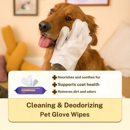 Hicc PET Disposable Dog Grooming Wipes (20 Pack) - Natural, Hypoallergenic, No-Rinse Grooming Wipes with Fermented Oils for Hair Removal, Deodorizing, Skin Moisture, and Paw Care for Outdoor Use